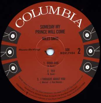 LP The Miles Davis Sextet: Someday My Prince Will Come