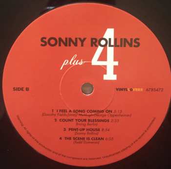 LP Sonny Rollins: Sonny Rollins Plus 4 LTD