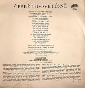 LP Soubor Čeňka Holase: České Lidové Písně