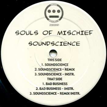LP Souls Of Mischief: Soundscience / Bad Business