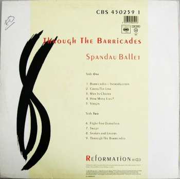 LP Spandau Ballet: Through The Barricades