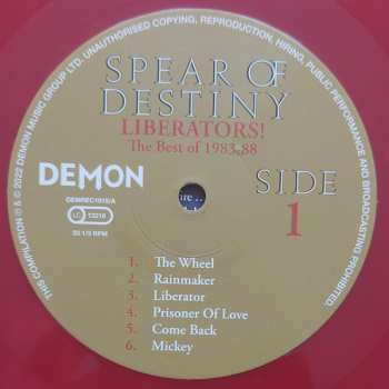 LP Spear Of Destiny: Liberators! The Best Of 1983-1988