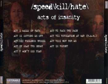 CD Speed Kill Hate: Acts Of Insanity