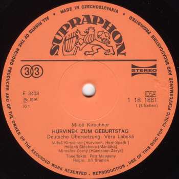 2LP Spejbl & Hurvínek: Zum Geburtstag