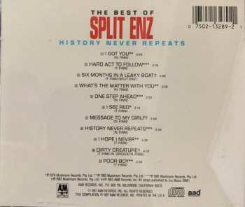 CD Split Enz: History Never Repeats (The Best Of Split Enz)