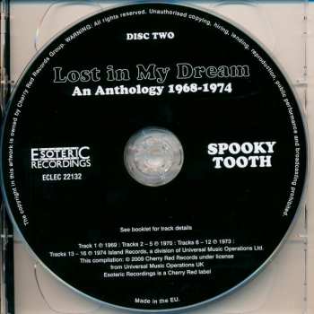 2CD Spooky Tooth: Lost In My Dream - An Anthology 1968-1974 DLX