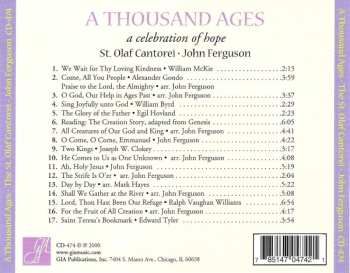 CD St. Olaf Cantorei: A Thousand Ages (A Celebration Of Hope)