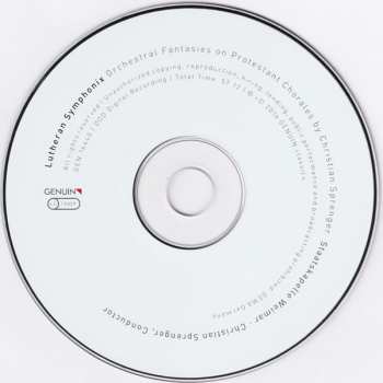 CD Staatskapelle Weimar: Lutheran Symphonix (Orchestral Fantasies On Protestant Chorales By Christian Sprenger)