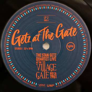 3LP Stan Getz Quartet: Getz At The Gate (Live At The Village Gate, Nov. 26, 1961)