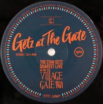3LP Stan Getz Quartet: Getz At The Gate (Live At The Village Gate, Nov. 26, 1961)