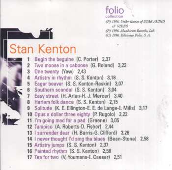 CD Stan Kenton: The Jazz Masters - 100 Años Of Swing