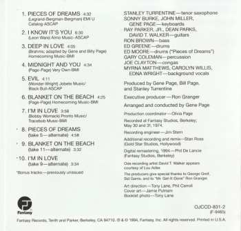 CD Stanley Turrentine: Pieces Of Dreams