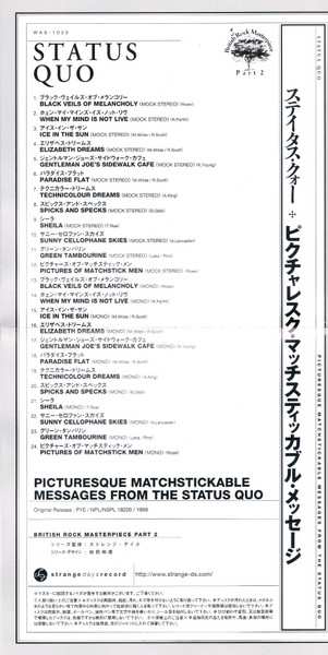 CD Status Quo: Picturesque Matchstickable Messages From The Status Quo LTD | PIC