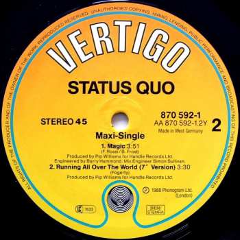 LP Status Quo: Running All Over The World