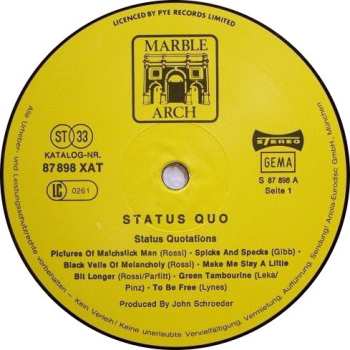 LP Status Quo: Status Quotations