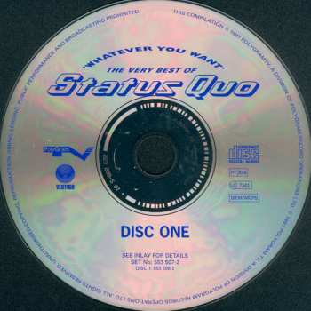 2CD Status Quo: Whatever You Want (The Very Best Of Status Quo)