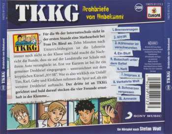 CD Stefan Wolf: TKKG 209 - Drohbriefe Von Unbekannt