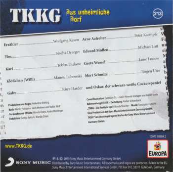 CD Stefan Wolf: TKKG 213 - Das Unheimliche Dorf 