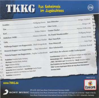 CD Stefan Wolf: TKKG 216 - Das Geheimnis Im Jagdschloss