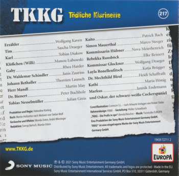 CD Stefan Wolf: TKKG 217 - Tödliche Klarinette