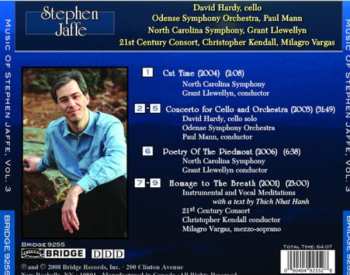 CD Stephen Jaffe: Concerto For Cello And Orchestra; Homage To The Breath; Cut Time; Poetry Of The Piedmont