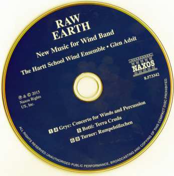 CD Stephen Michael Gryc: Raw Earth: New Music For Wind Band