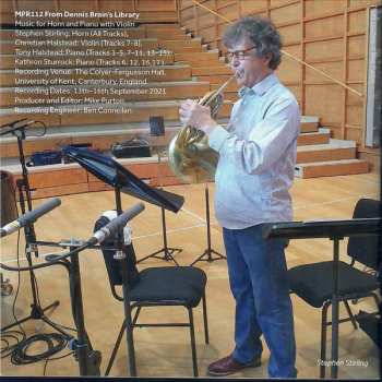 CD Anthony Halstead: From Dennis Brain's Library - A Programme Of English, French And Geman Music