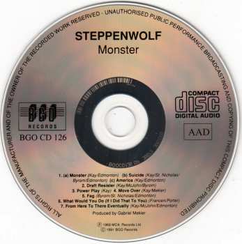 CD Steppenwolf: Monster