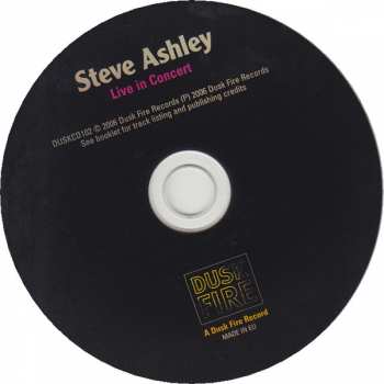 CD Steve Ashley: Live In Concert - March 2006