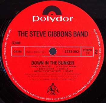 LP Steve Gibbons Band: Down In The Bunker