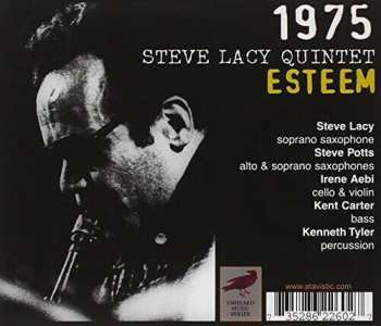 CD Steve Lacy Quintet: Esteem: Live In Paris, 1975