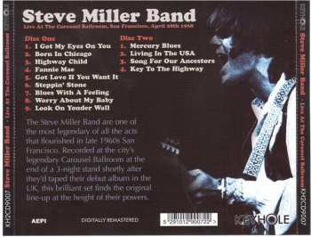 2CD Steve Miller Band: Live At The Carousel Ballroom, San Francisco, April 28th 1968