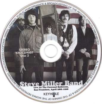 2CD Steve Miller Band: Live At The Carousel Ballroom, San Francisco, April 28th 1968