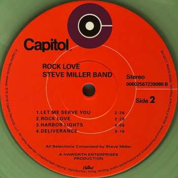 LP Steve Miller Band: Rock Love CLR | LTD