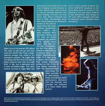 LP Steve Miller: Giants Stadium, East Rutherford Nj 25-06-78