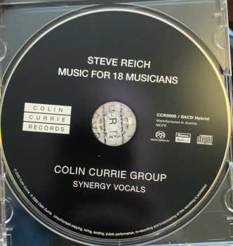 SACD Steve Reich: Steve Reich - Music For 18 Musicians