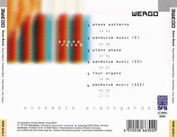 CD Steve Reich: Phase Patterns / Pendulum Music / Piano Phase / Four Organs
