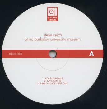 LP Steve Reich: Steve Reich At UC Berkeley University Museum 11.7.1970 LTD