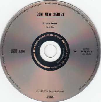 3CD/Box Set Steve Reich: The ECM Recordings LTD