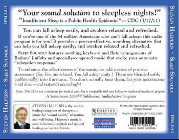 CD Steven Halpern: Sleep Soundly