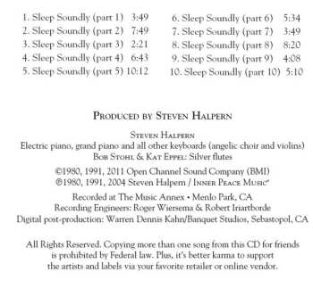 CD Steven Halpern: Sleep Soundly