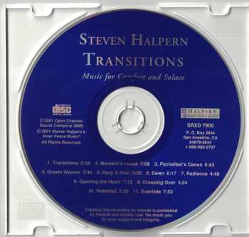 CD Steven Halpern: Transitions - Music For Grief And Solace