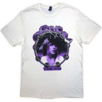 Merch Stevie Nicks: Stevie Nicks Unisex T-shirt: Tour '24 Bella Donna (natural) (back Print & Ex-tour) (x-large) XL