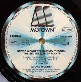 2LP Stevie Wonder: Stevie Wonder’s Journey Through The Secret Life Of Plants