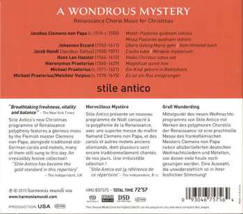 SACD Stile Antico: A Wondrous Mystery (Renaissance Choral Music For Christmas)