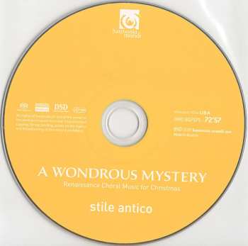 SACD Stile Antico: A Wondrous Mystery (Renaissance Choral Music For Christmas)