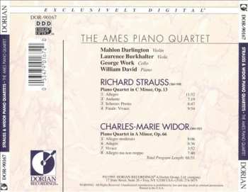 CD Richard Strauss: Piano Quartet In C Minor, Op. 13; Piano Quartet In A Minor, Op. 66