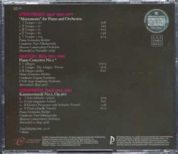 CD Igor Stravinsky: "Movements" For Piano And Orchestra / Piano Concerto No.2 / Kammermusik No.2