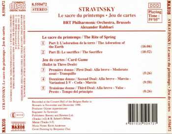 CD Igor Stravinsky: Le Sacre Du Printemps • Jeu De Cartes