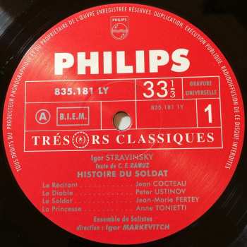 LP Igor Stravinsky: Histoire Du Soldat